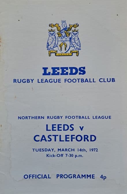 Leeds v Castleford (1972, Mar 14th)