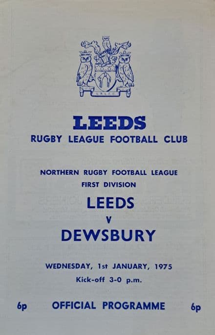 Leeds v Dewsbury (1975, Jan 1st)