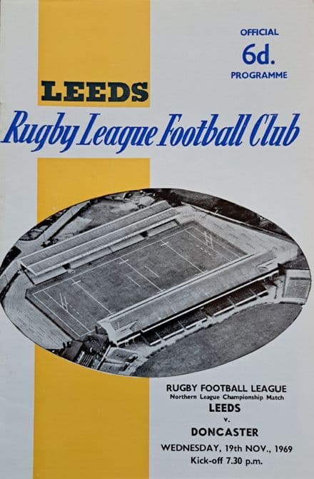 Leeds v Doncaster (1969, Nov 19th) No writing