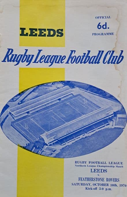 Leeds v Featherstone Rovers (1970, Oct 10th)