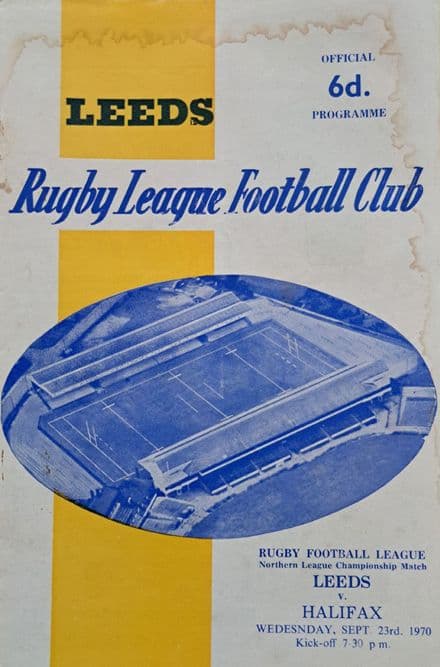 Leeds v Halifax (1970, Sep 23rd)
