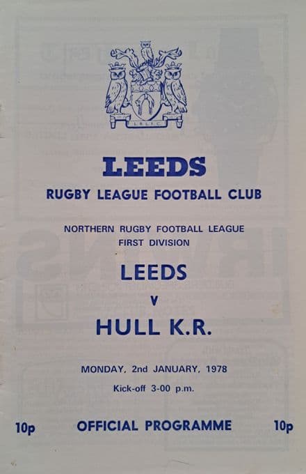 Leeds v Hull KR (1978, Jan 2nd)