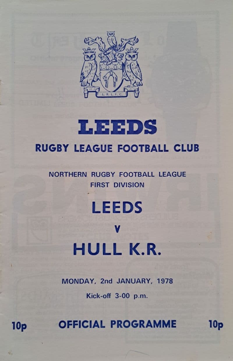 Leeds v Hull KR (1978, Jan 2nd)