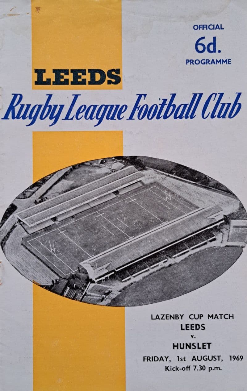 Leeds v Hunslet (1969, Aug 1st)