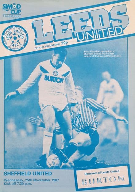 Leeds v Sheffield Utd, Simod Cup (1987, Nov 25th)