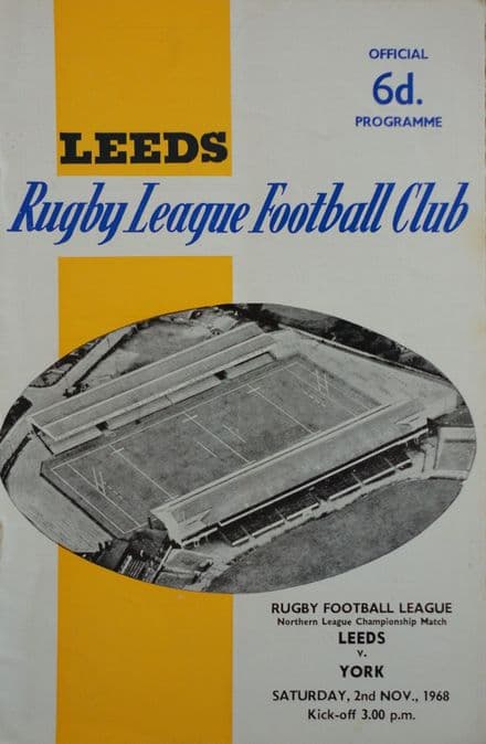 Leeds v York (1968, November 2nd)