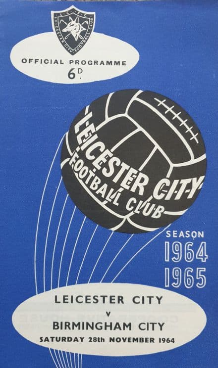 Leicester City v Birmingham City, Div 1 (1964, Nov 28th)