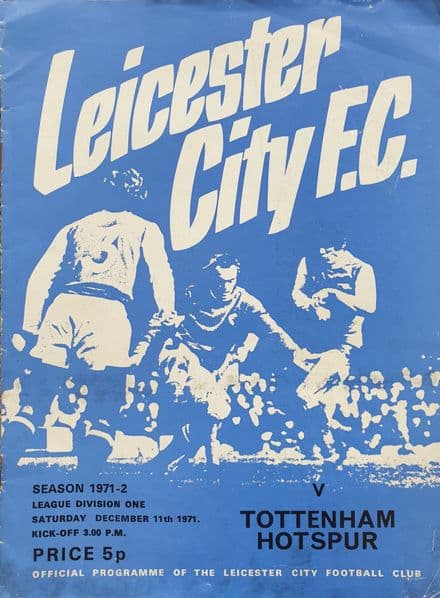 Leicester City v Tottenham, Div 1 (1971, Dec 11th)