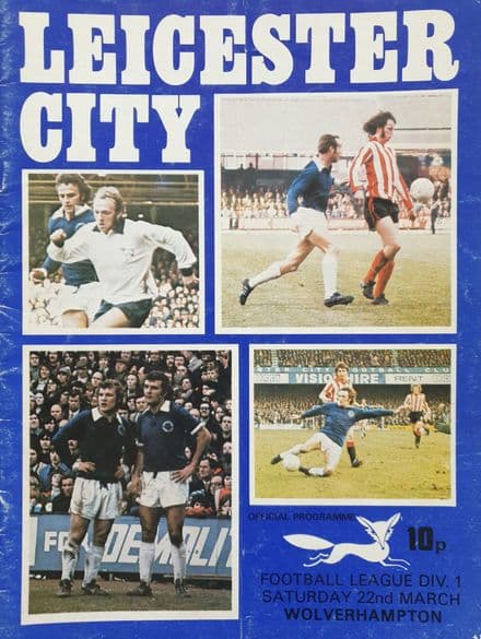 Leicester City v Wolves, Div 1 (1975, Mar 22nd)