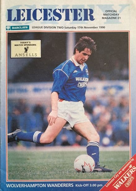Leicester City v Wolves, Div 2 (1990, Nov 17th)