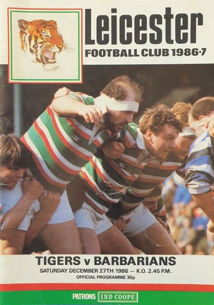 Leicester v Barbarians (1986, Dec 27th)