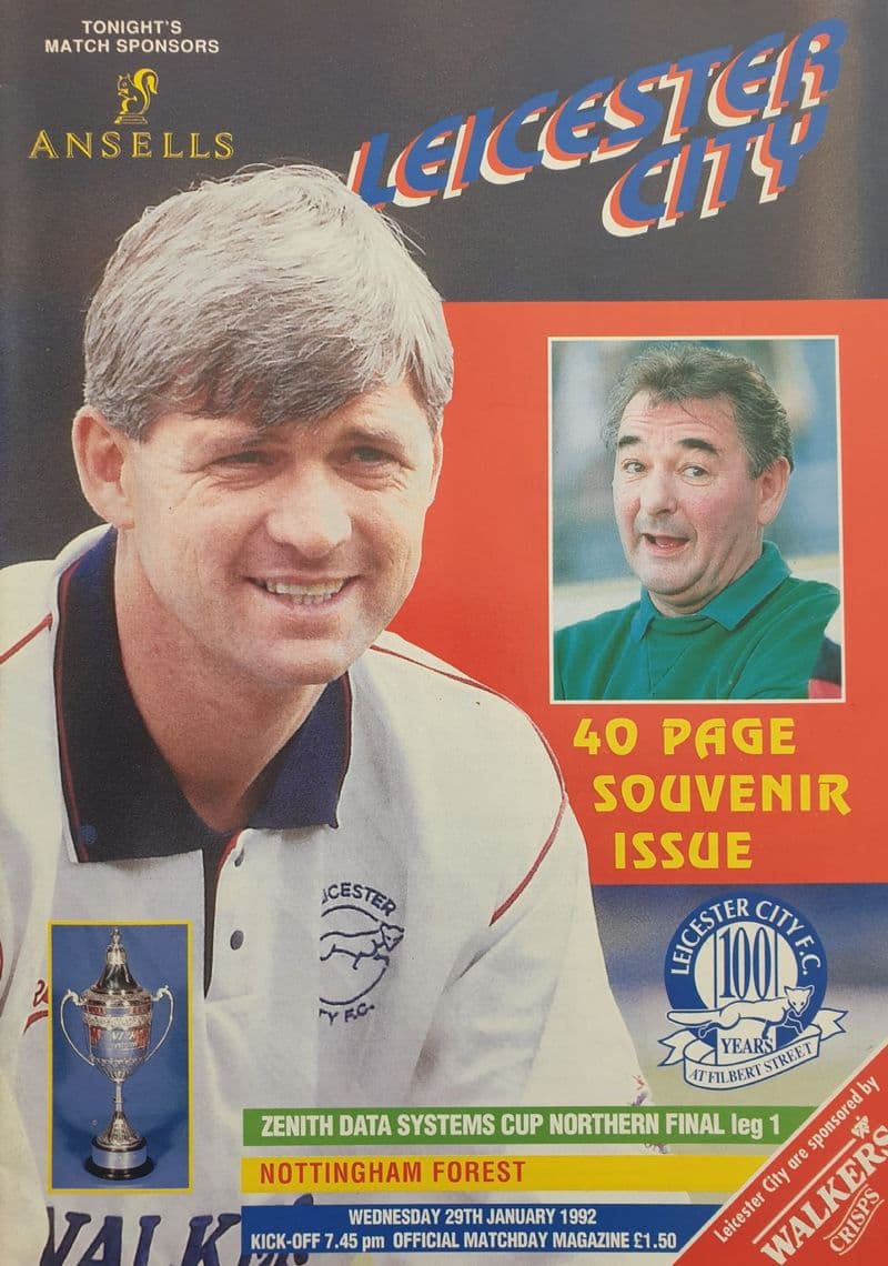 Leicester v Nottingham Forest, ZDS Cup (1992, Jan 29th)