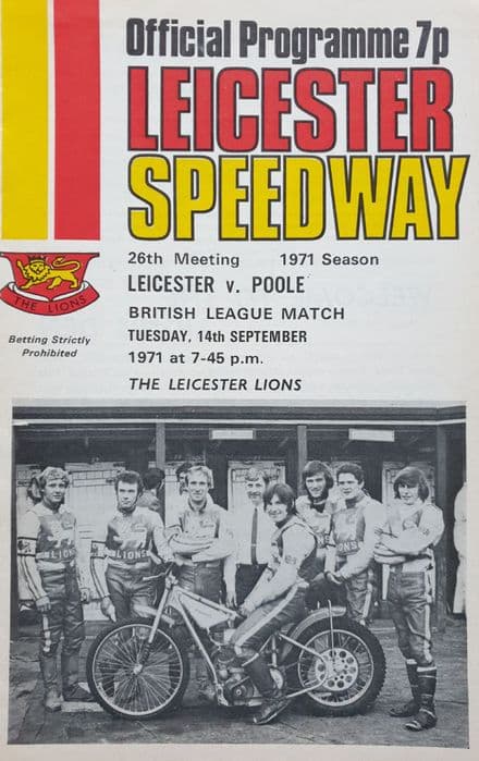 Leicester v Poole (1971, Sep 14th)