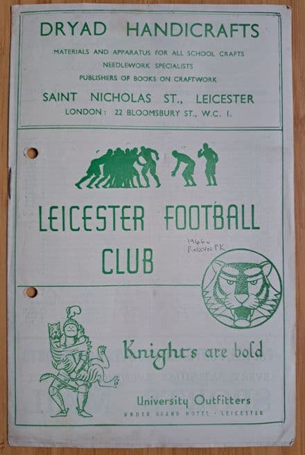 Leicester v Rosslyn Park (1946, Mar 29th)