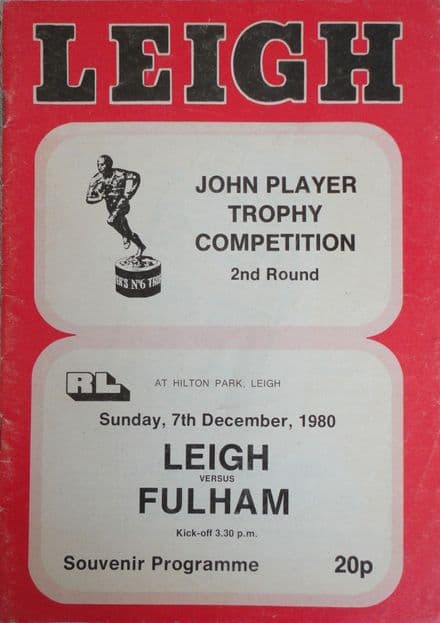 Leigh v Fulham (1980, Dec 7th)