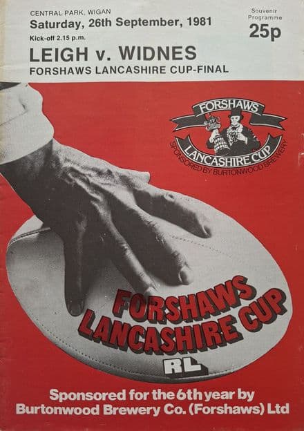 Leigh v Widnes, Lancs Cup F (1981, Sep 26th)