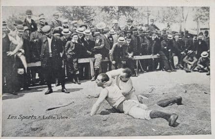 Les Sports - Lutte Libre Card (Wrestling) Emile Pecaud