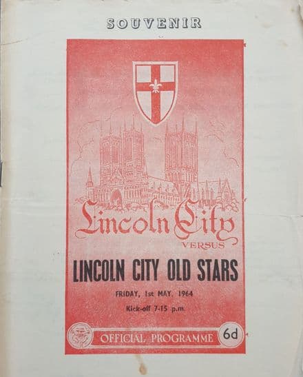 Lincoln City v Lincoln City Old Stars, Friendly (1964, May 1st)