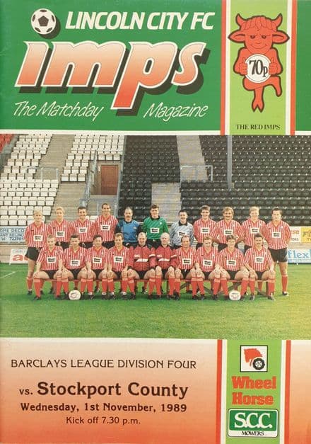 Lincoln v Stockport, Div 4 (1989, Nov 1st)