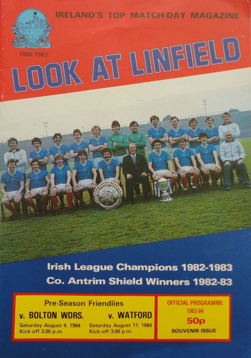 Linfield v Bolton / Watford, Friendly (1984, August)