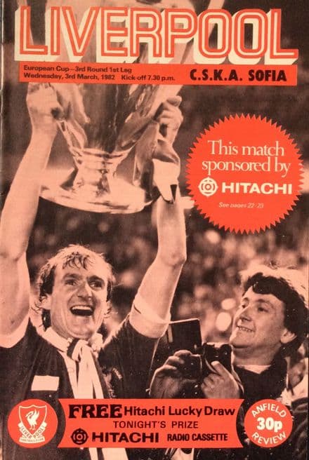 Liverpool v CSKA Sofia, European Cup Rnd 3 (1982, 3rd March)