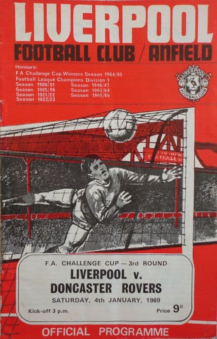 Liverpool v Doncaster Rovers, FA Cup (1969, Jan 4th)