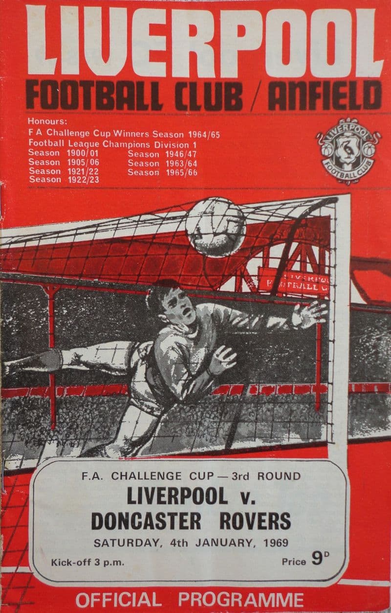 Liverpool v Doncaster Rovers, FA Cup (1969, Jan 4th)