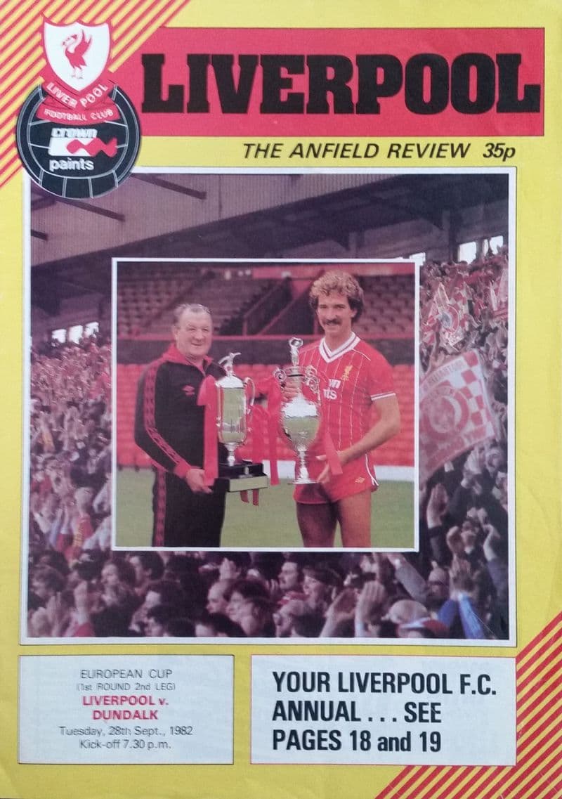 Liverpool v Dundalk, European Cup Rnd 1 (1982, Sep 28th)