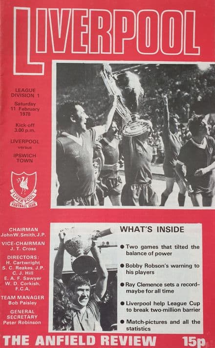 Liverpool v Ipswich, Div 1 (1978, Feb 11th)