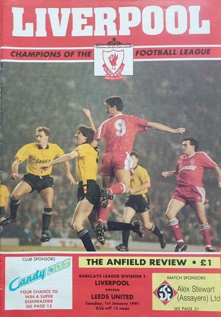 Liverpool v Leeds United, Div 1 (1991, 1st Jan)