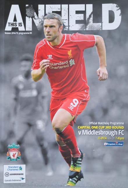 Liverpool v Middlesbrough, Capital One Cup (2014, Sep 23rd)