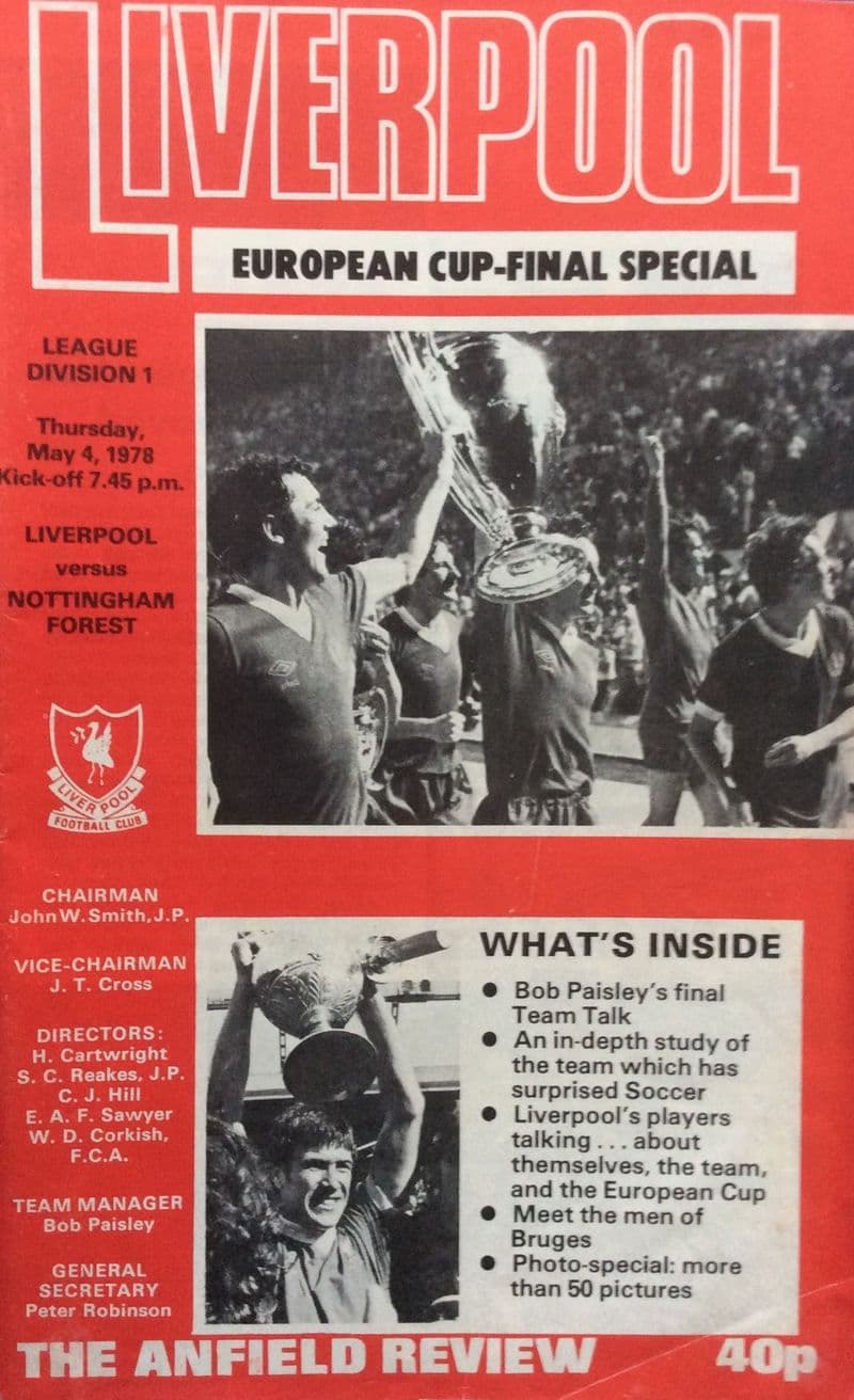 Liverpool v Nottingham Forest, Div 1 (1978, May 4th)