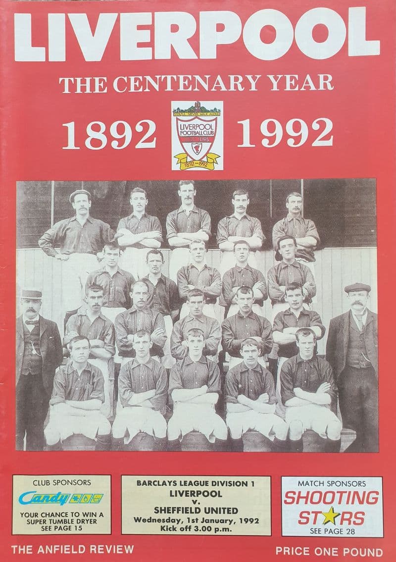 Liverpool v Sheffield United, Div 1 (1992, Jan 1st)