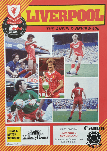 Liverpool v Sunderland, Div 1 (1983, Oct 1st)