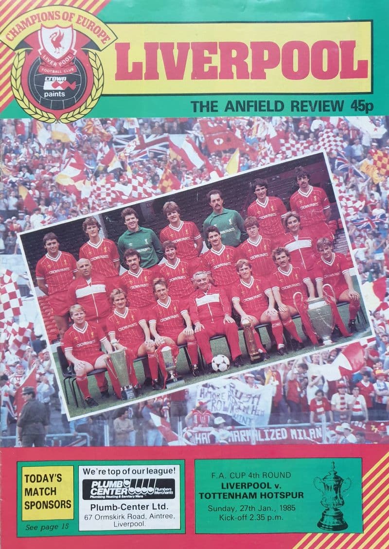 Liverpool v Tottenham Hotspur, FA Cup (1985, Jan 27th)