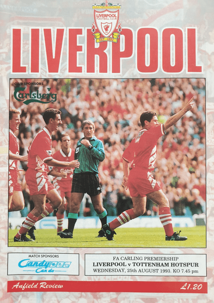 Liverpool v Tottenham Hotspur, Prem (1993, Aug 25th)