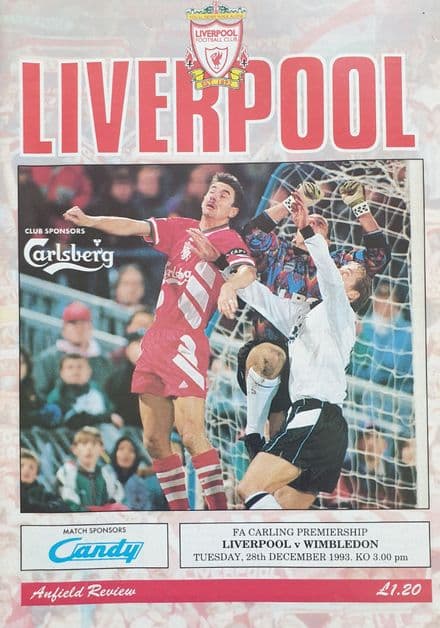 Liverpool v Wimbledon, Prem (1993, Dec 28th)