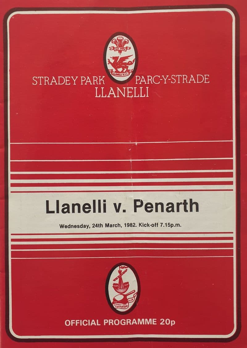 Llanelli v Penarth (1982, Mar 24th)