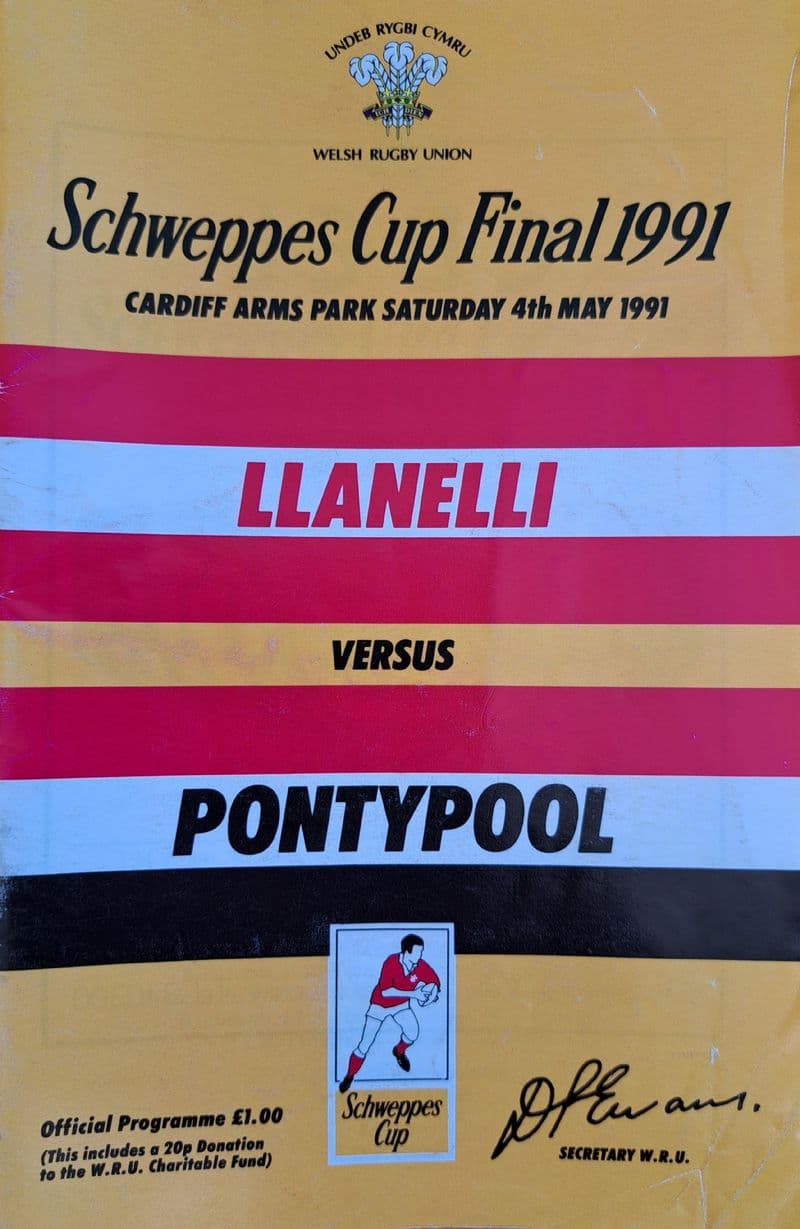 Llanelli v Pontypool, Welsh Cup F (1991, May 4th)