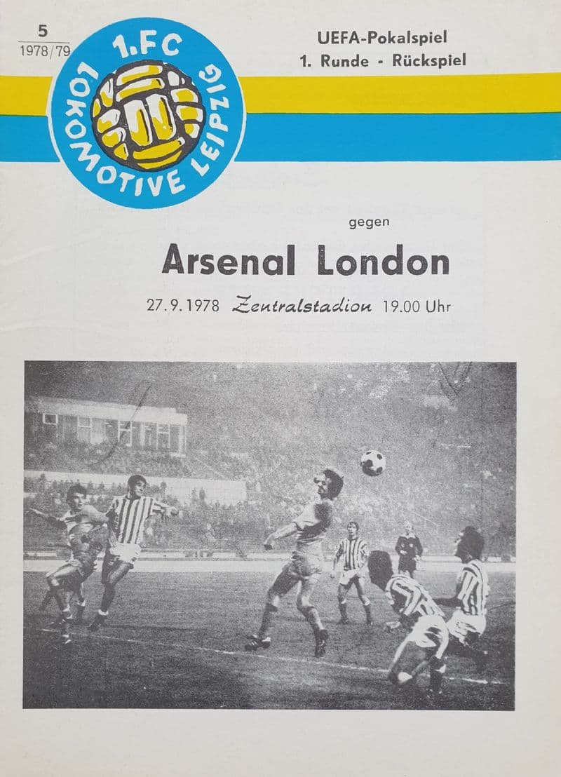 Lokomotive Leipzig v Arsenal, UEFA Cup (1978, Sep 27th)