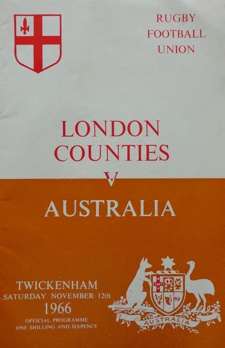 London Counties v Australia (1966, Nov 12th)