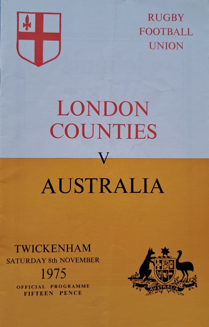 London Counties v Australia (1975, Nov 8th)