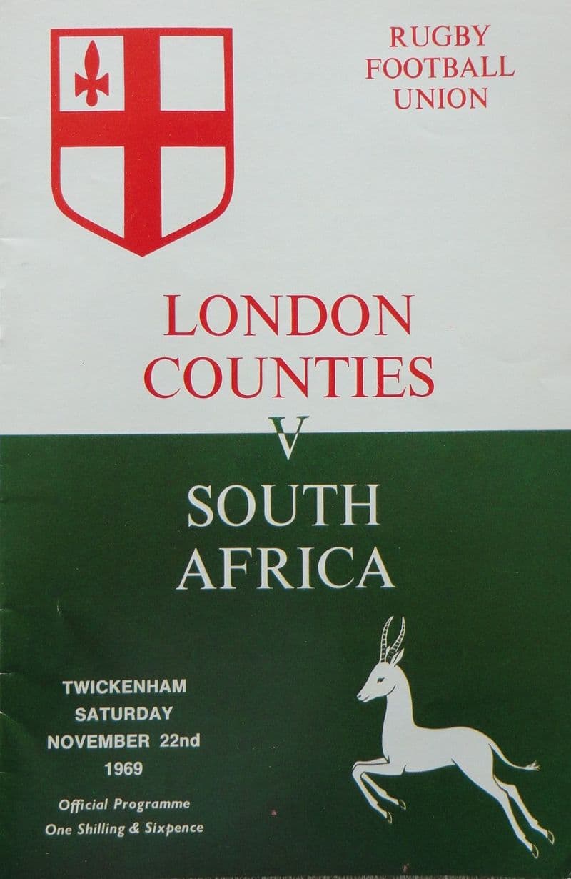 London Counties v South Africa (1969, Nov 22nd)