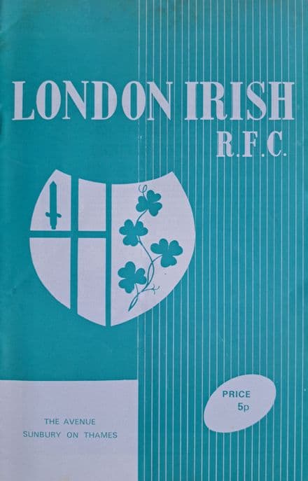 London Irish v Loughborough Colleges (1972, Jan 8th)