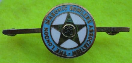 London Masonic Bowlers Assoc Enamel Tie Pin
