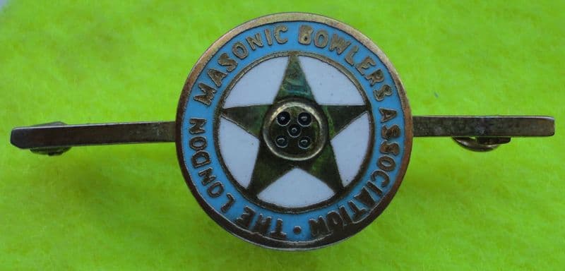 London Masonic Bowlers Assoc Enamel Tie Pin