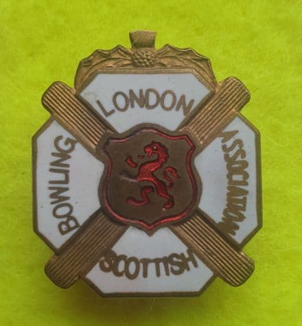 London Scottish Bowling Association (WO Lewis) Enamel Pin Badge