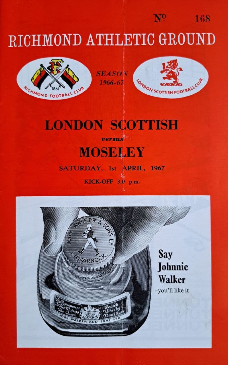 London Scottish v Moseley (1967, Apr 1st)