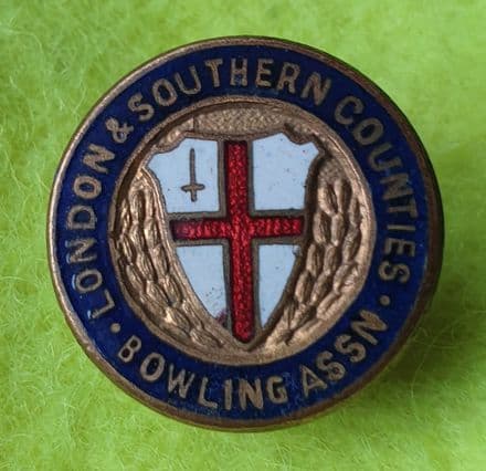 London & Southern Counties Bowling Association Enamel Pin Badge