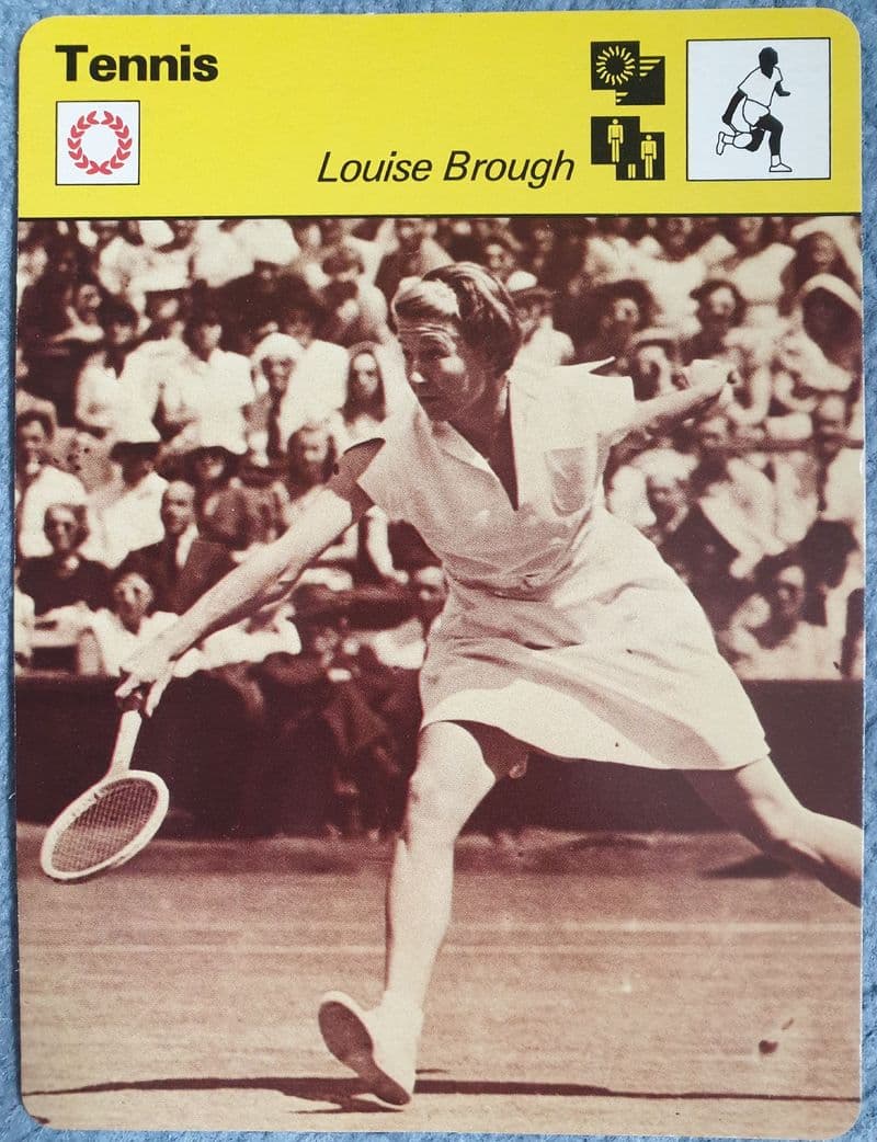 Louise Brough - Tennis Card by Rencontre
